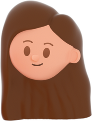 3D People Simple Young Girl Head 